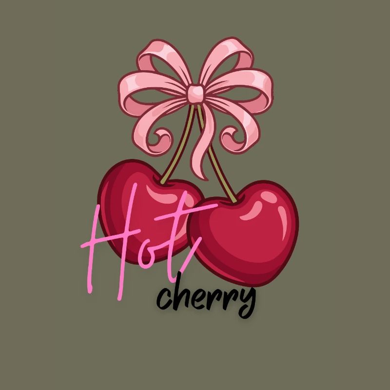Cherry hearts with bow