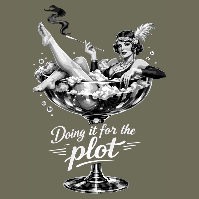 Doing it for the plot – Vintage Flapper Glass