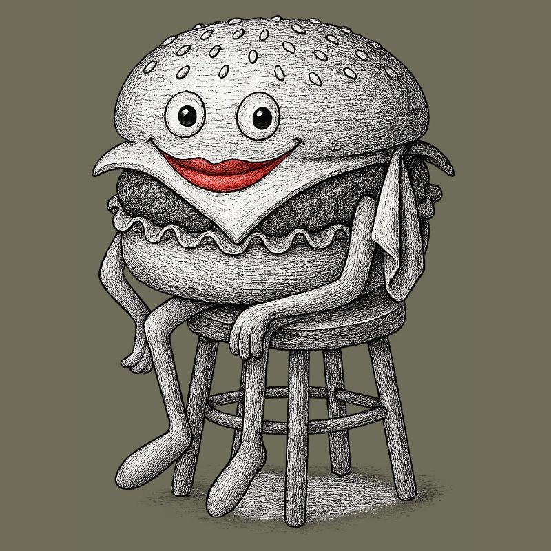 Whimsical Hamburger