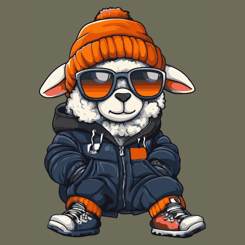 Sheep Winter Comic