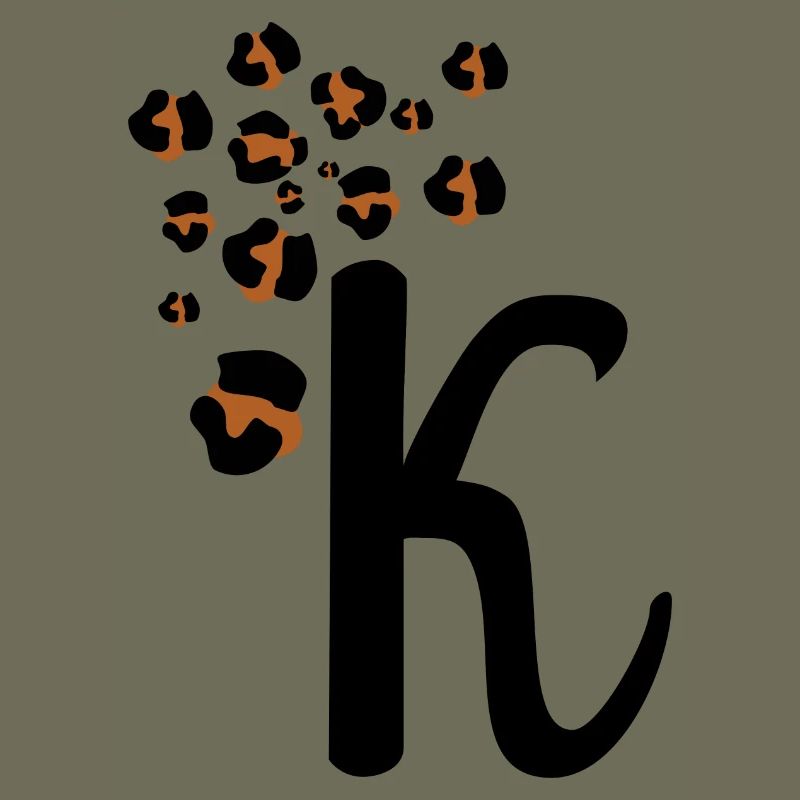 Letter k leopard patterns