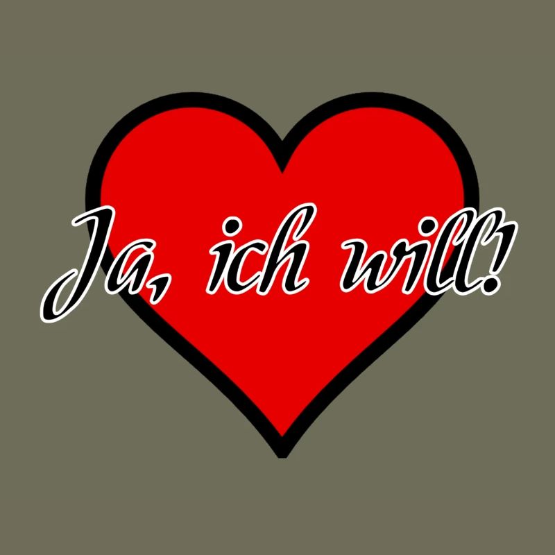 Ich will Heirat Hochzeit Ehe Antrag Liebe Geschenk