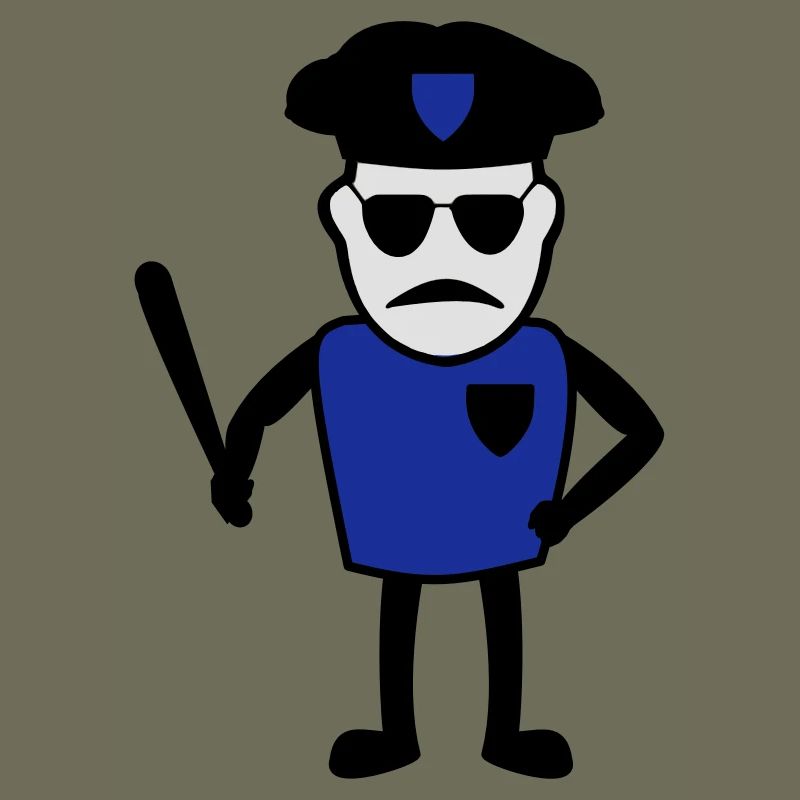 Policeman with truncheon