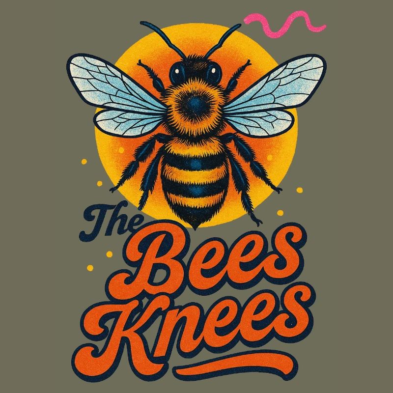 Conception typographique rétro Bee and Knees