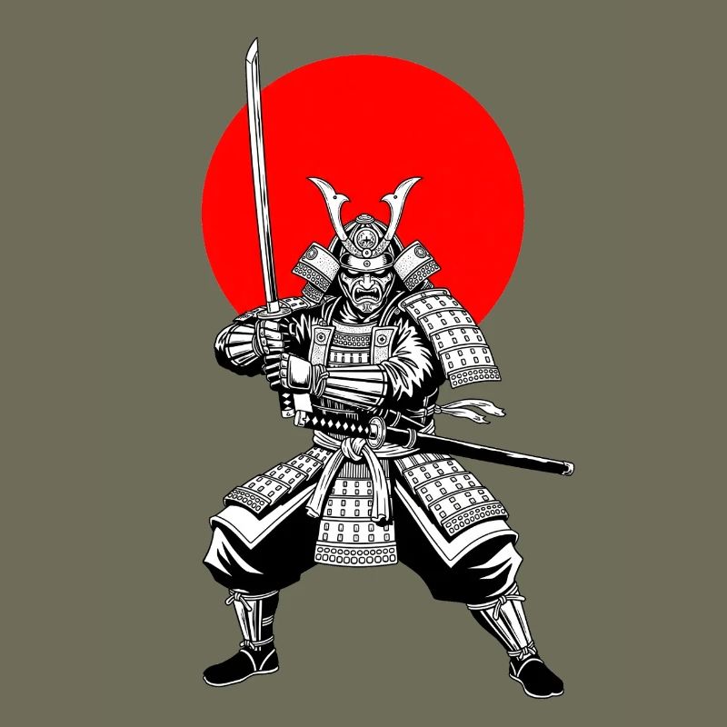 Traditioneller Samurai Krieger