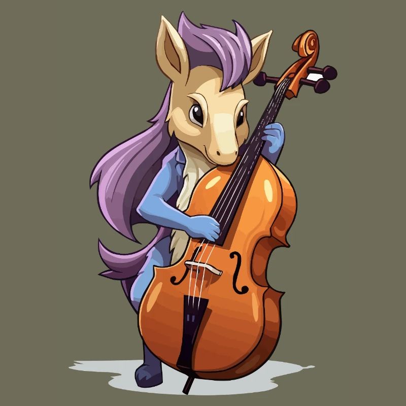 Violoncelle licorne