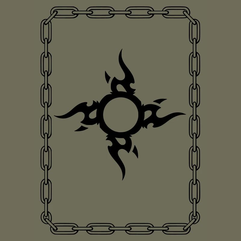 Black Tribal Surrounded Chain