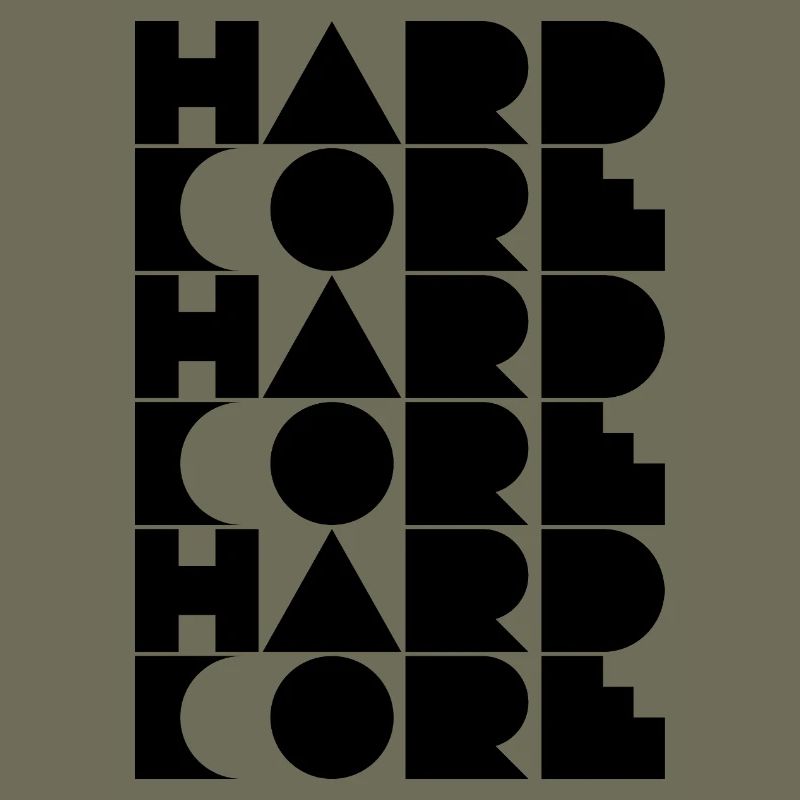 Conception typographique hardcore de logos
