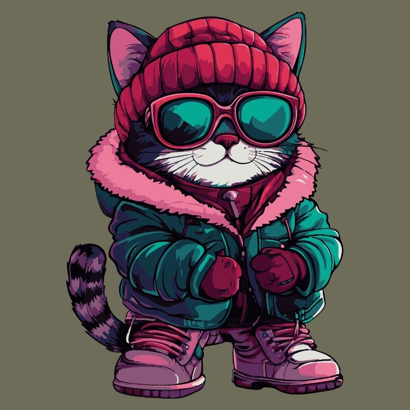 Katze Cool Comic