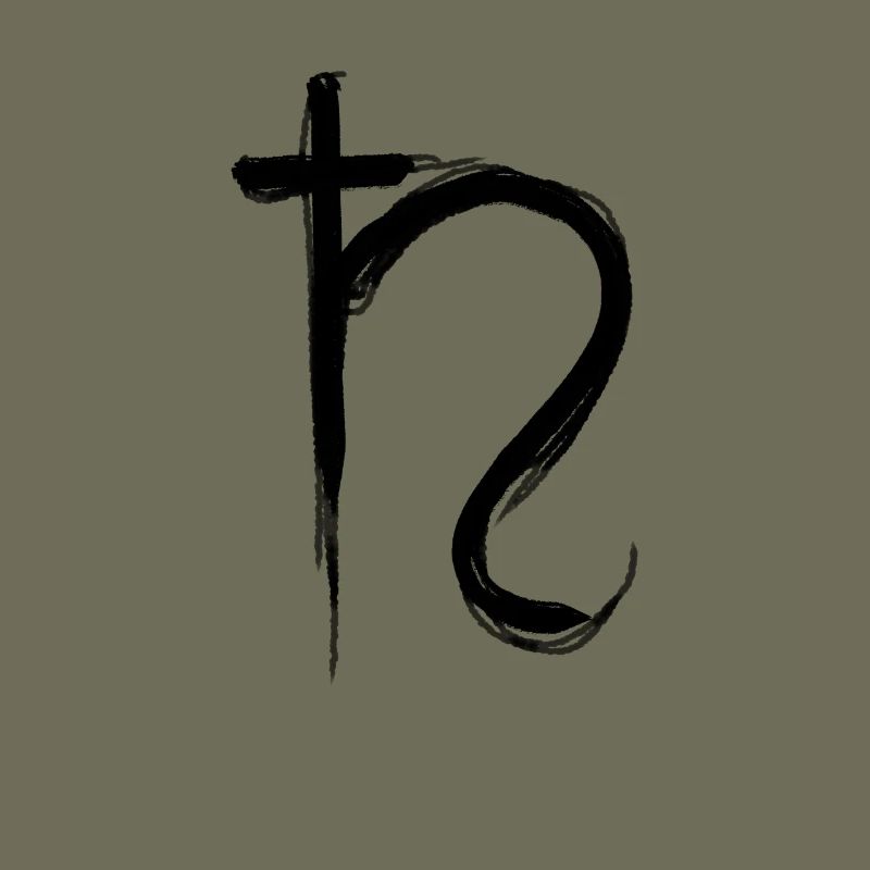 Symbole d’astrologie de Saturne