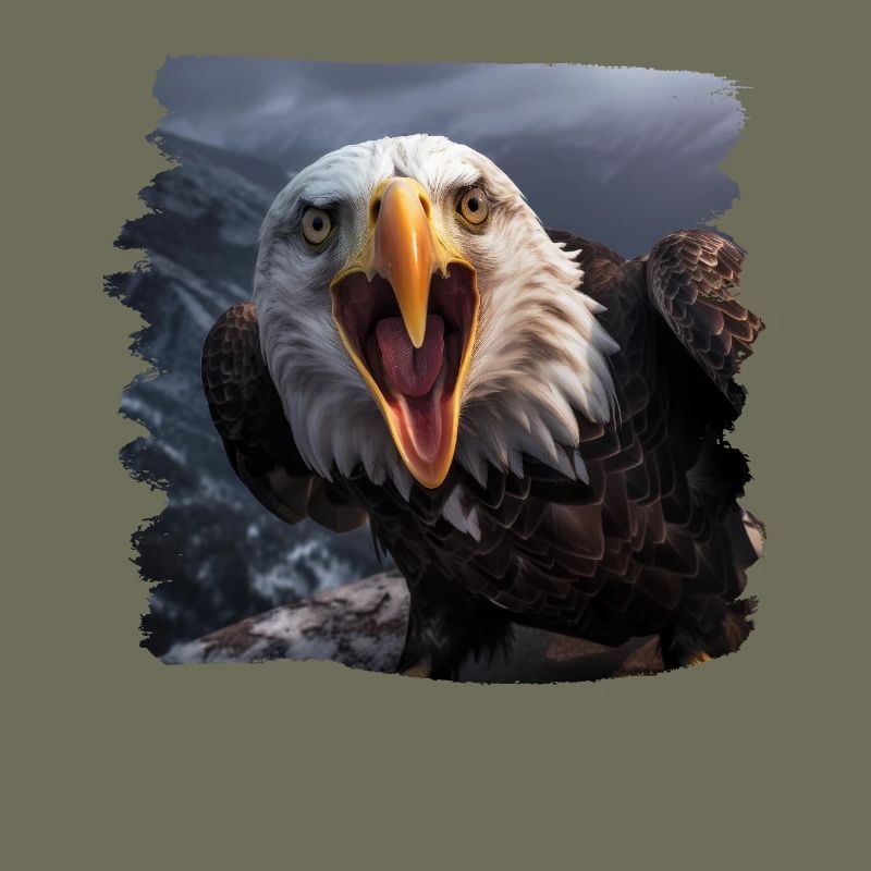 Alder bald eagle bird stone eagle
