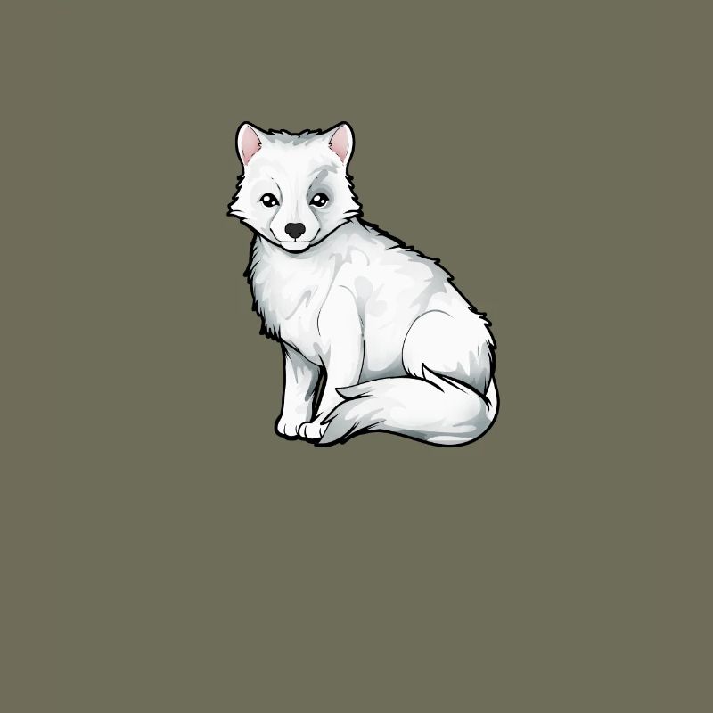 Zeichnung eines Polarfuchs