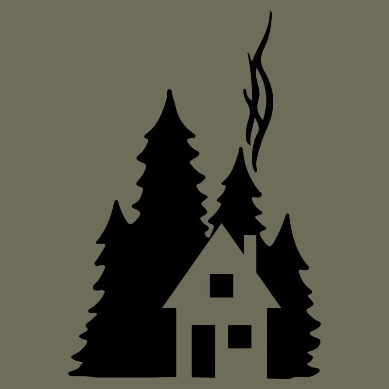 Waldhaus Tannen Silhouette - Cozy Nature Design