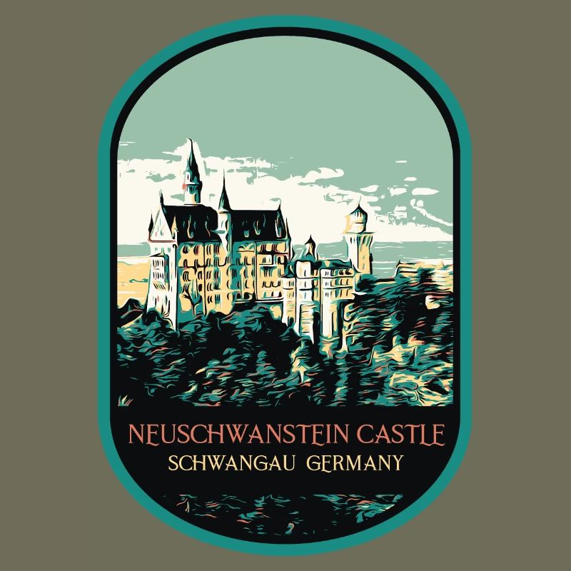 Neuschwanstein Castle Silhouette