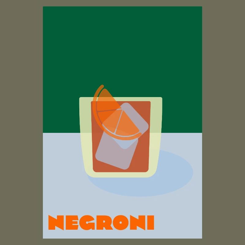 Negroni – Bold Cocktail Print