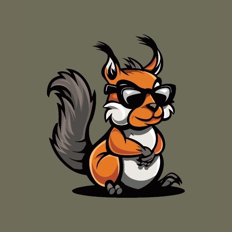 Eichhörnchen Cool Comic