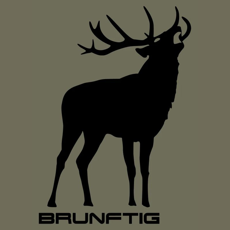 Brunftig Hirsch