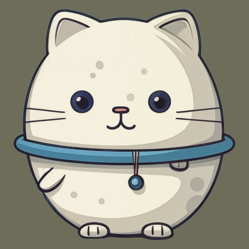 Illustration de chat de l’espace