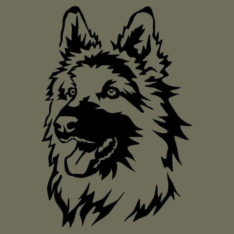 German shepherd head