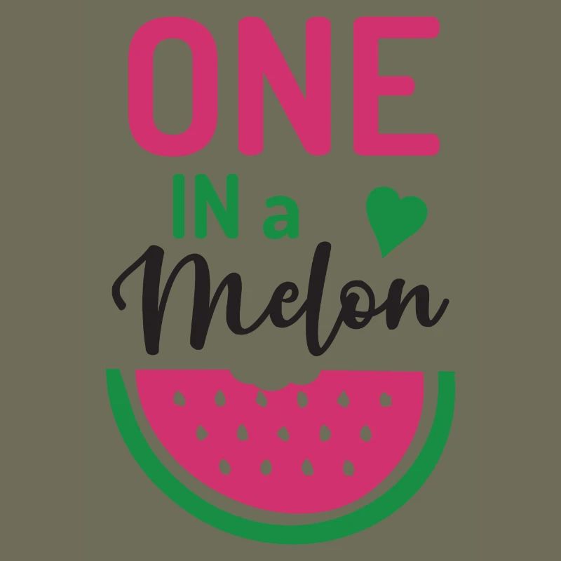 Eins in einer Melone