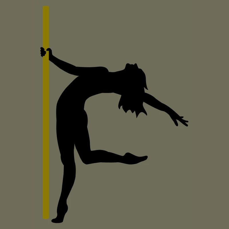 La silhouette d’une danseuse de pole dance