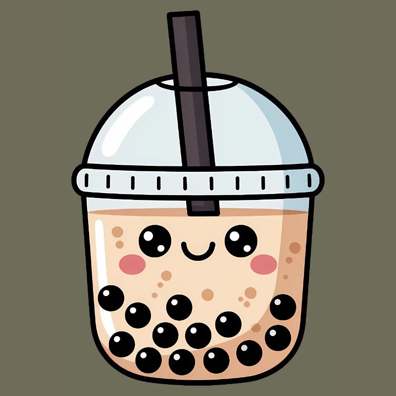 Süßer Bubble Tea Kawaii