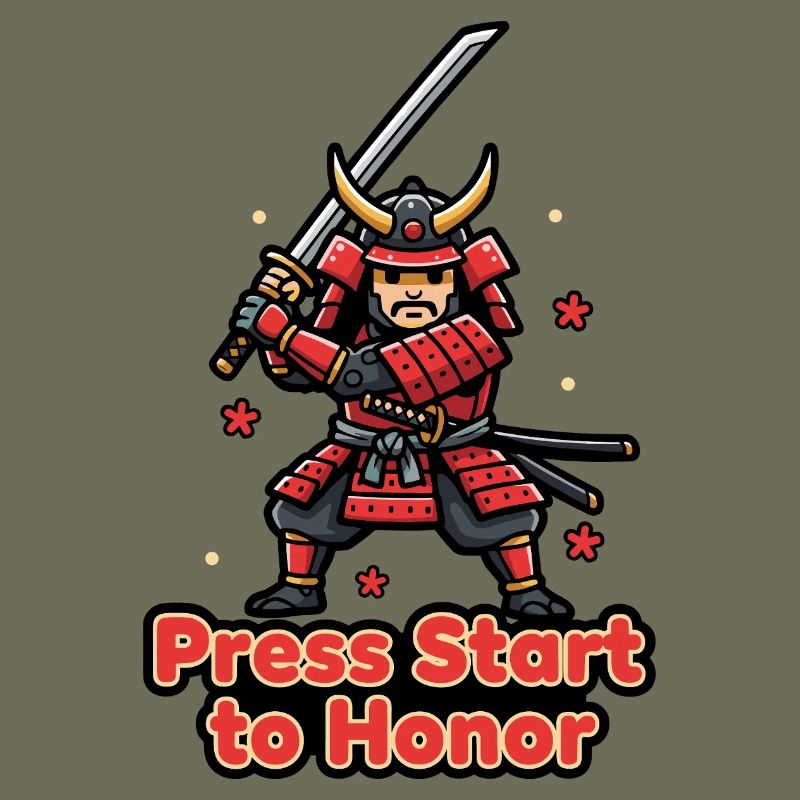 Retro Samurai Drück Start