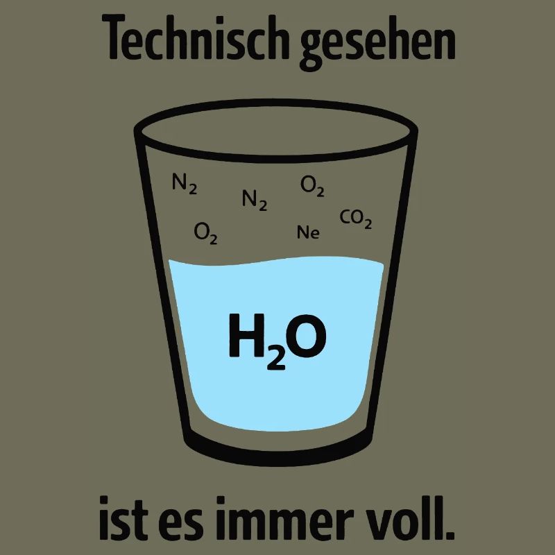 Technically, it's always full – nerd humor