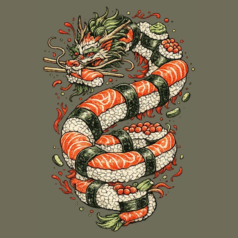 Drachen-Sushi-Spule
