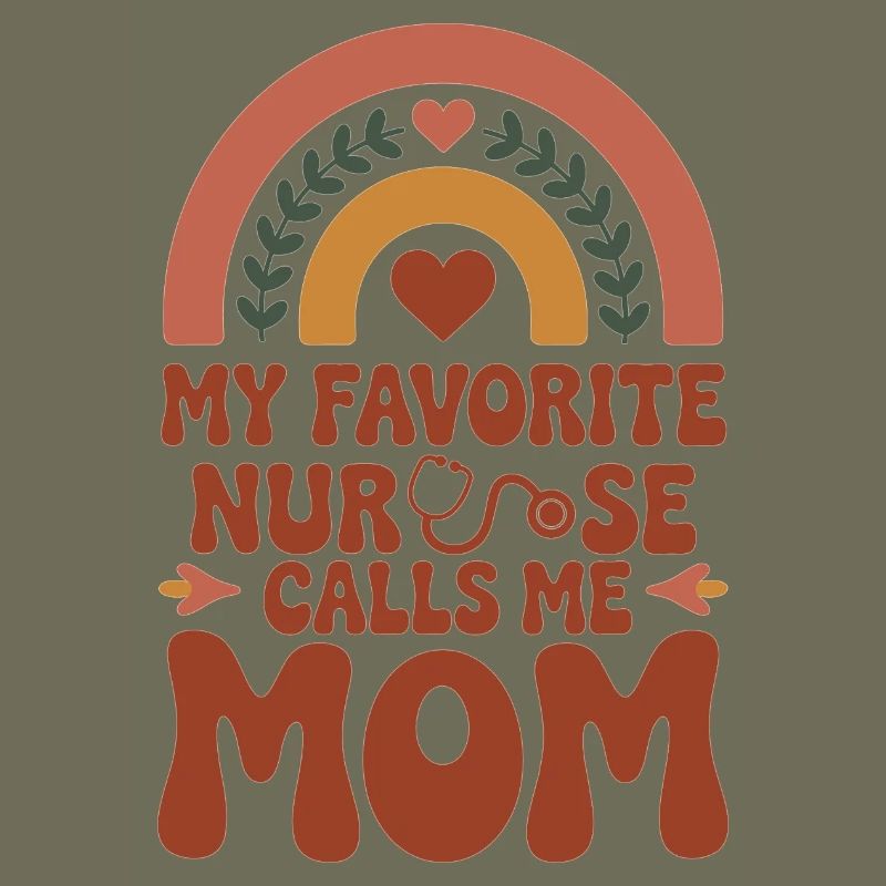 Mon infirmière préférée m’appelle maman - Boho Rainbow
