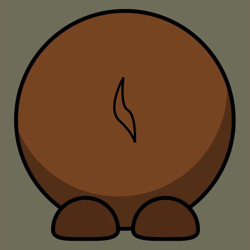 Gnu par derrière. idée cadeau