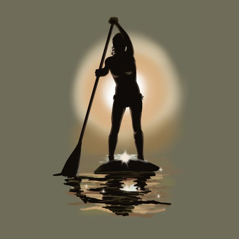 paddle boarding