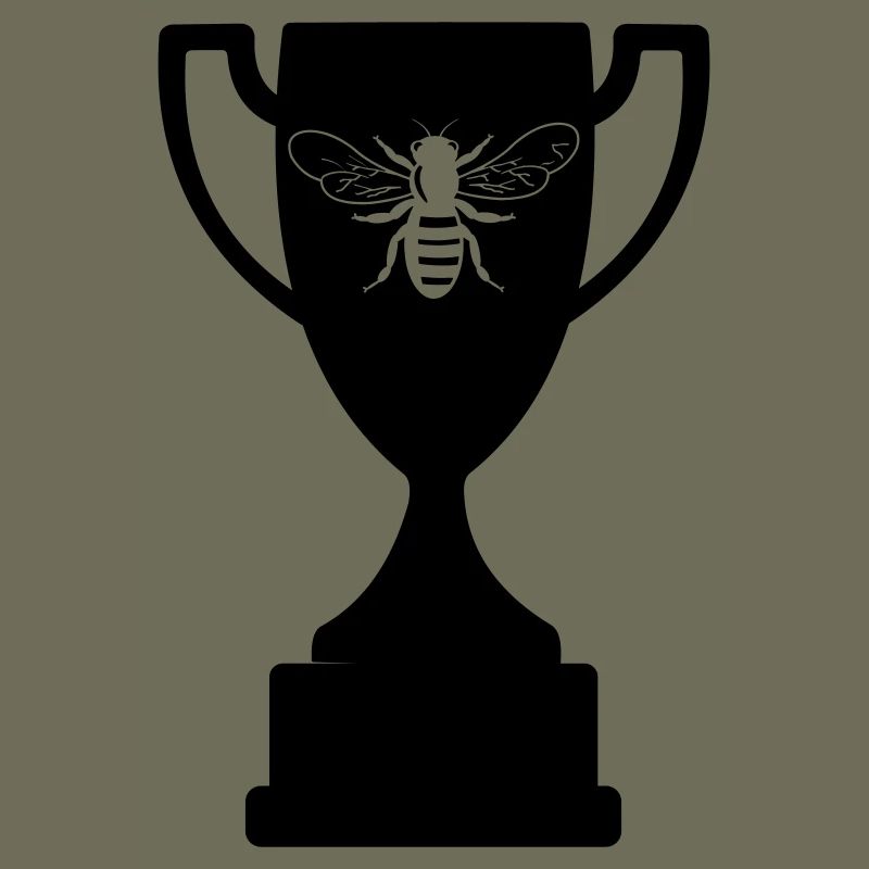 Cup with cut-out bee