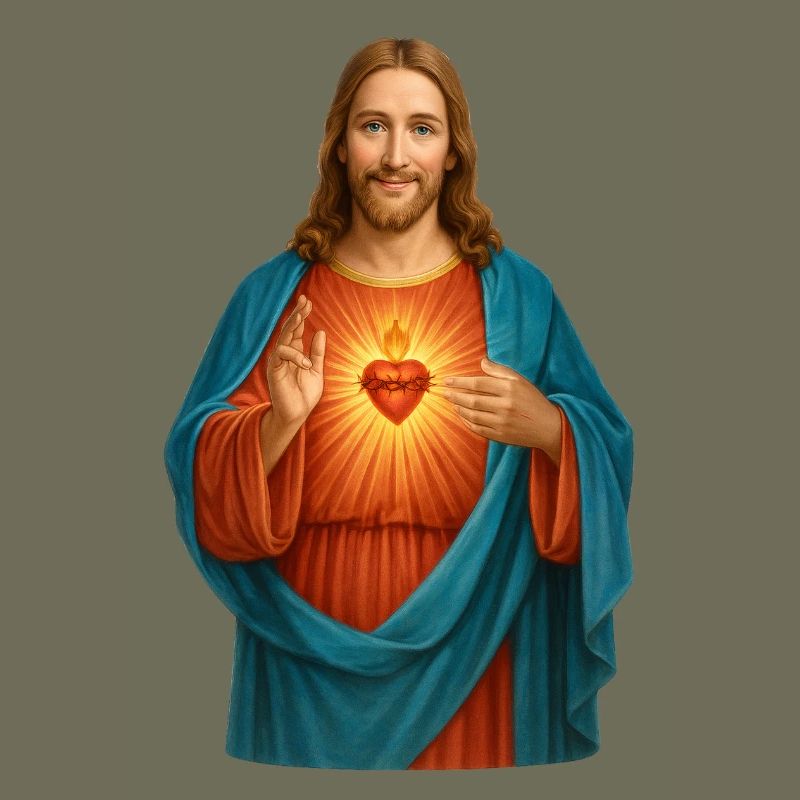 Heart Light Jesus Emblem