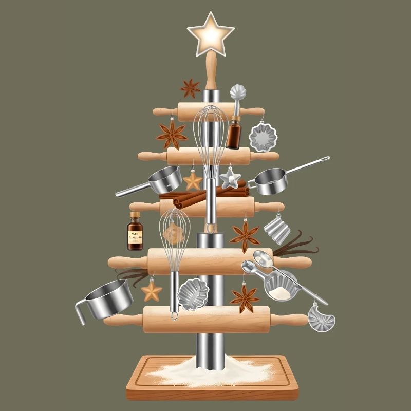 Küchenbaum aus Backwerkzeug