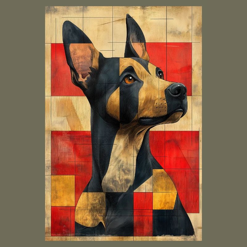 Illustration eines Hundes