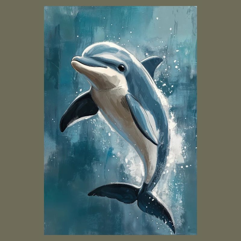 Illustration eines Delfins