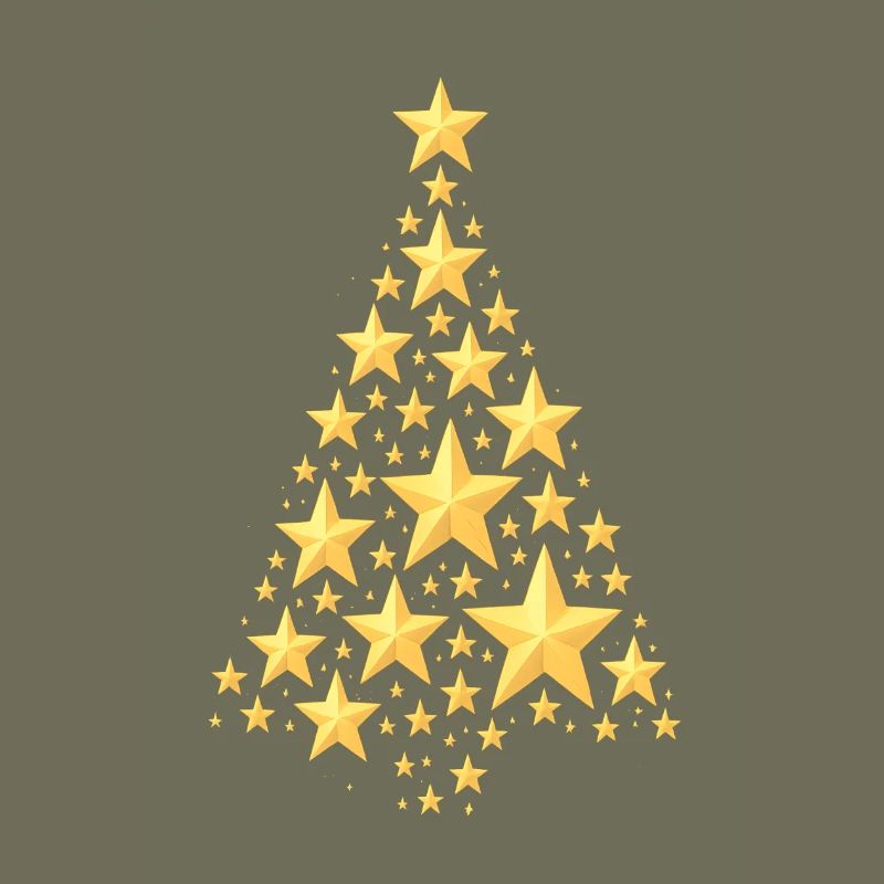 WEIHNACHTSBAUM MIT STERNEN