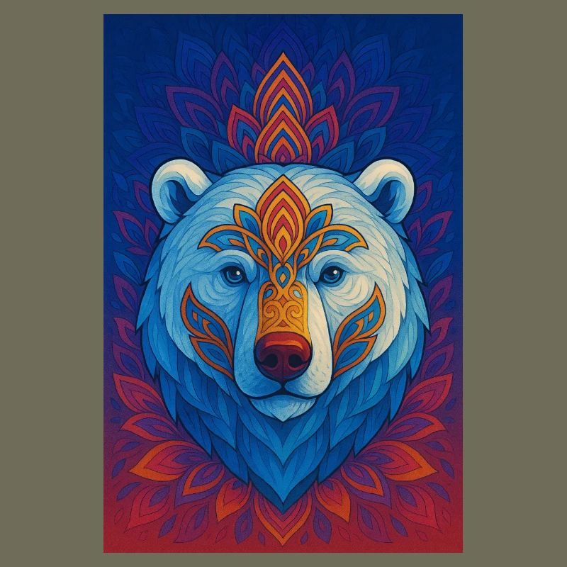 Blue Bear Mandala