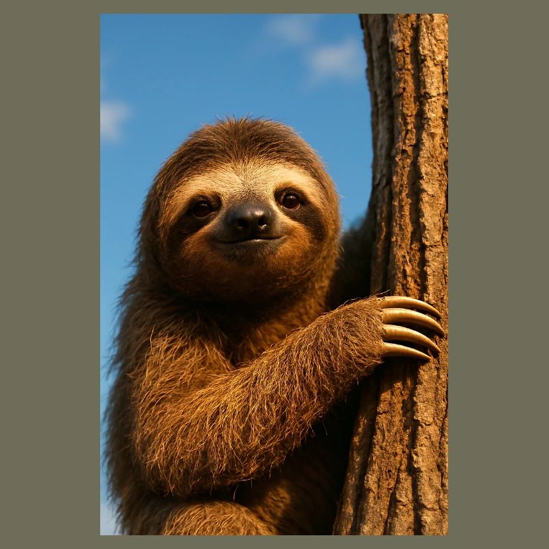 Sloth in the tree