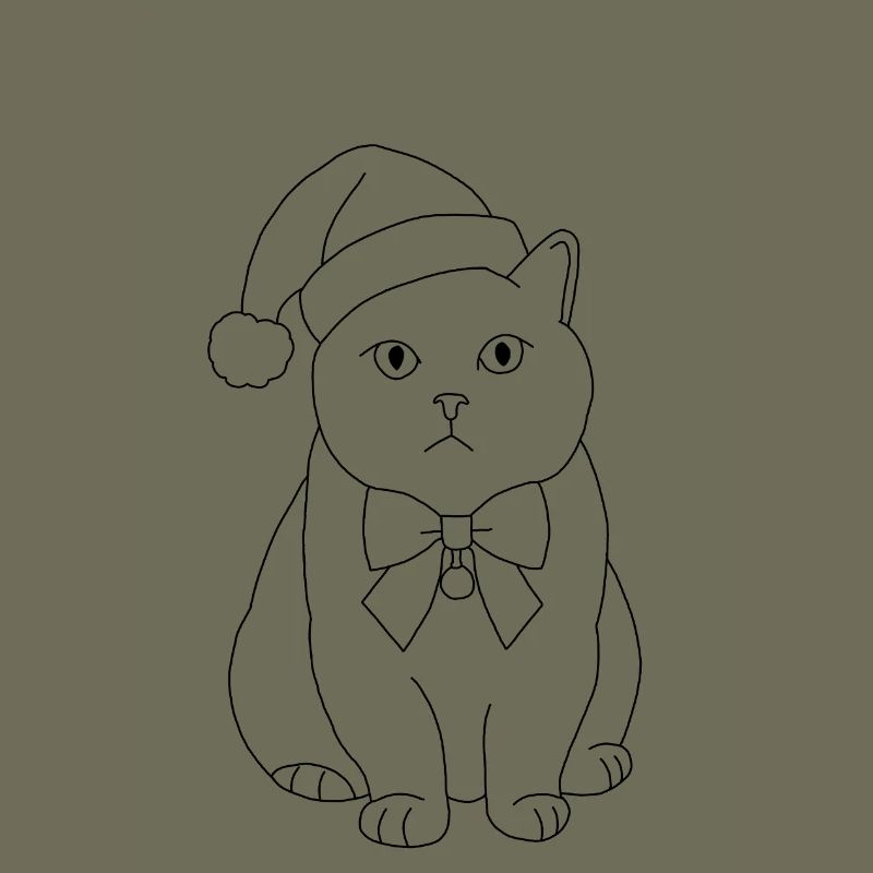 Chat de Noël 