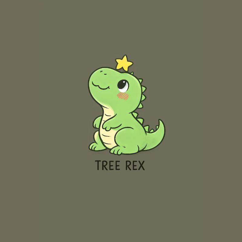 Kawaii Tree Rex Dino