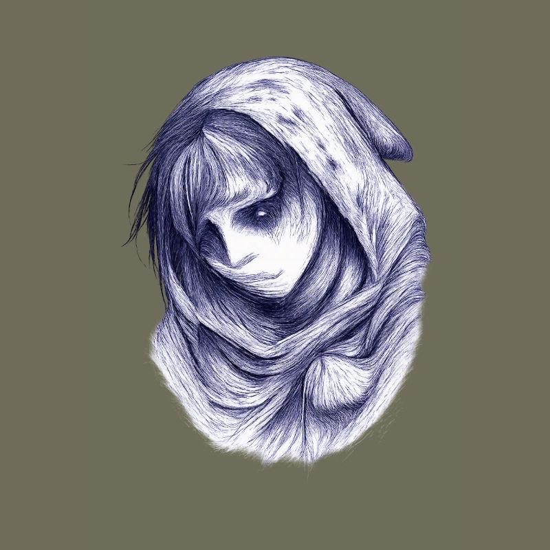 Blauer Schleiergeist