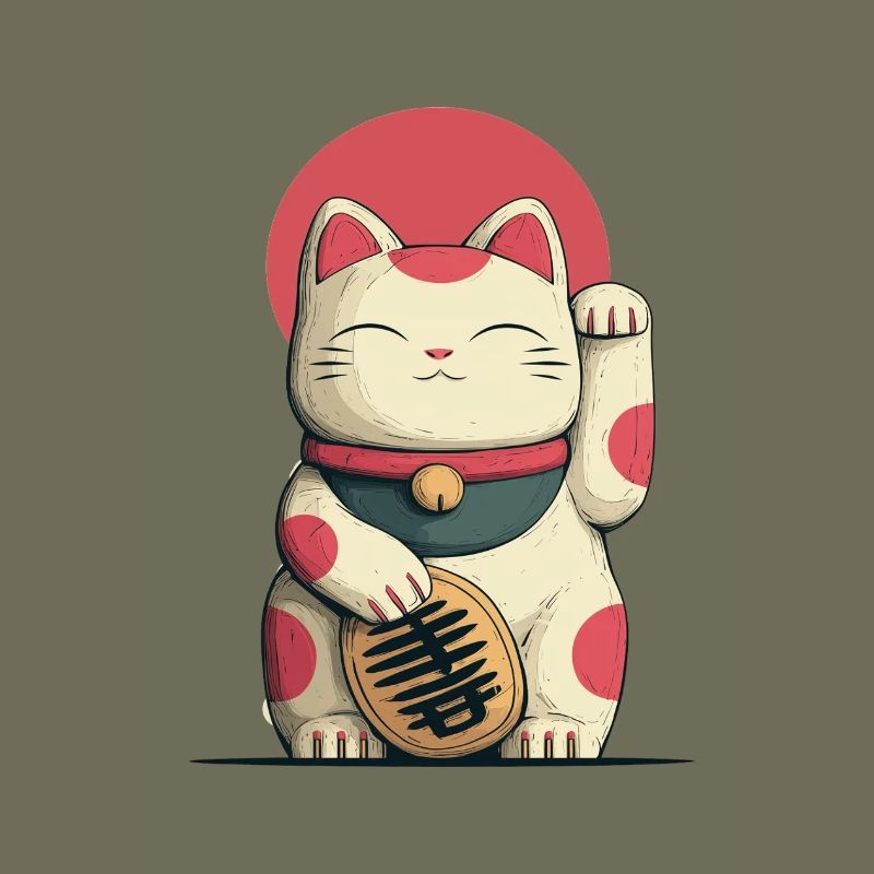 Maneki-Neko Glücks-Katze