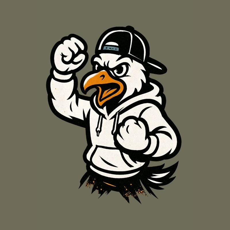 Martial Eagle Mascot
