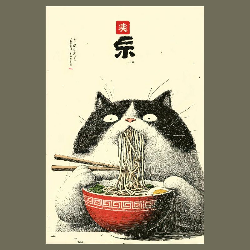 Noodle Cat Feast