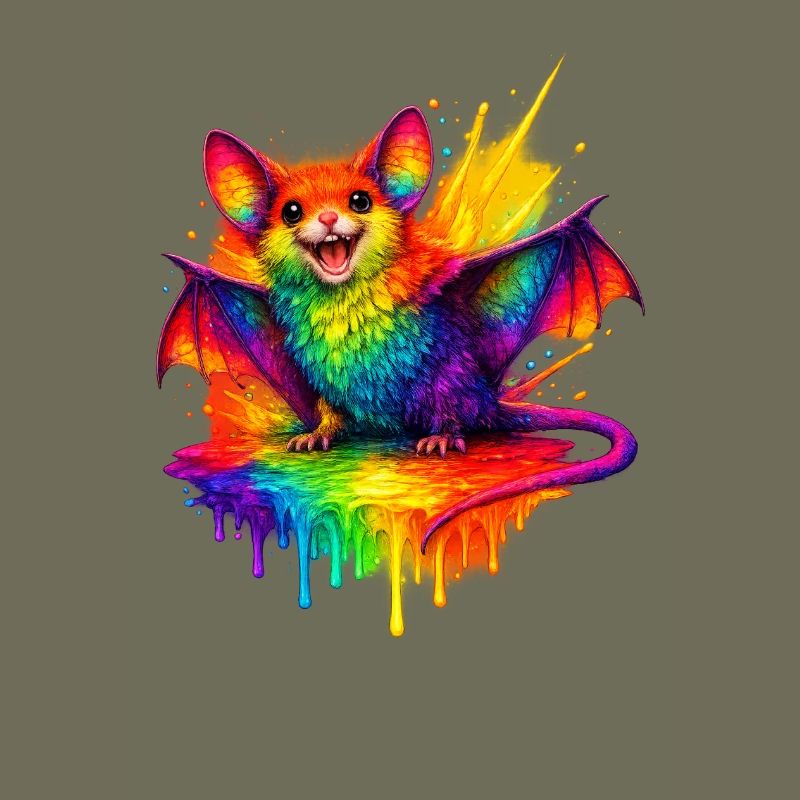 Regenbogenfledermaus Splash
