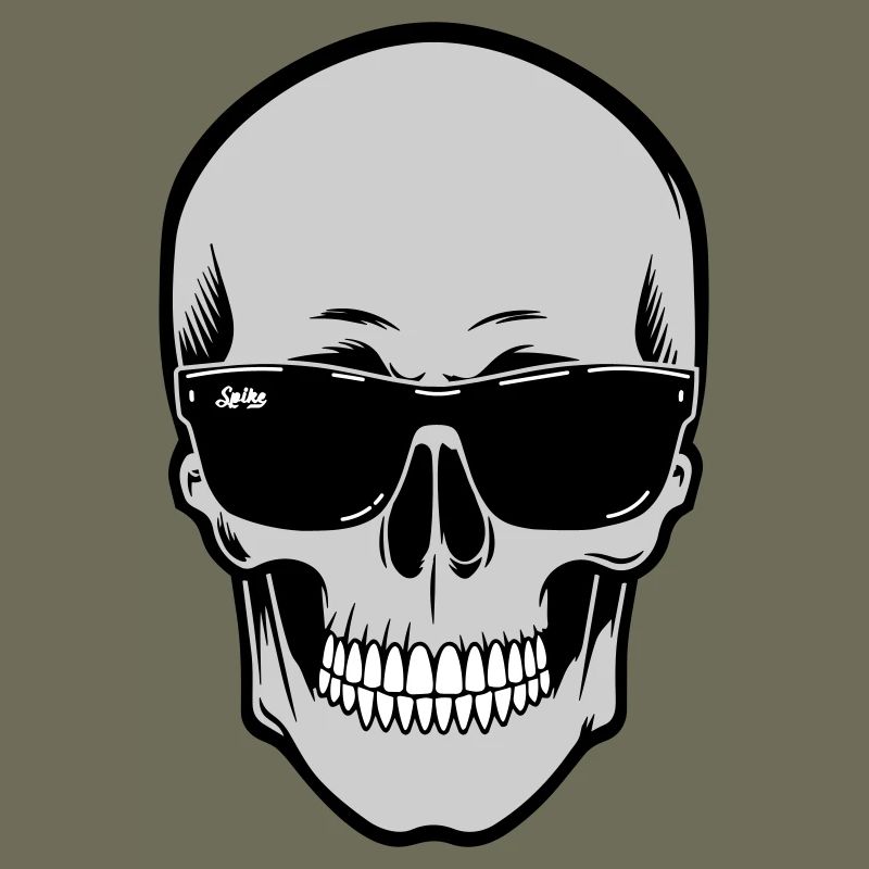 Schädel mit Sonnenbrille Grafik