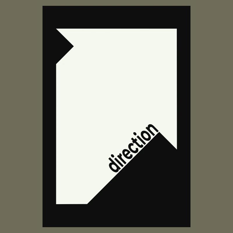 Affiche de mise en scène noire – Déclaration minimale
