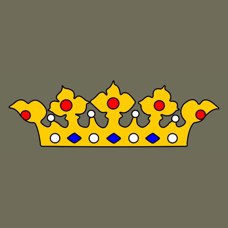 Goldene Krone mit Perlen